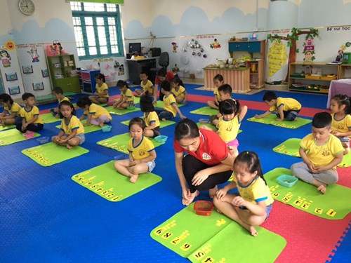 Trường mầm non Hoa Mai tổ chức hội thi giáo viên dạy giỏi cấp trường năm học 2018-2019